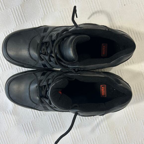 Worx Red Wing Oxford Safety Shoes Men 10.5 M Non-Metallic Toe Black 6550 main image 9